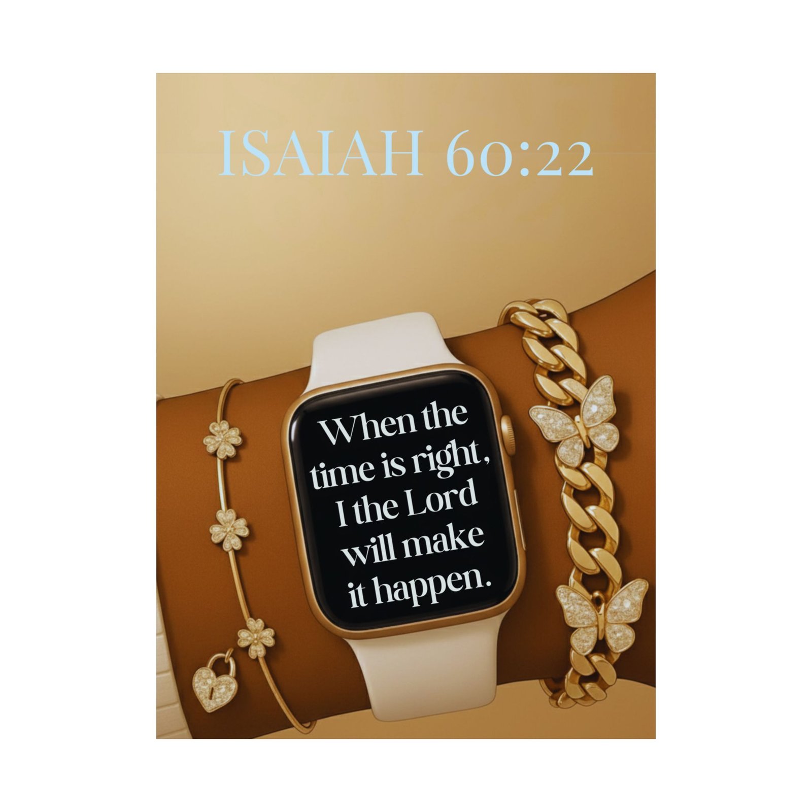 Isaiah bible verse, Religious Poster, Christian Wall Art, Faith Decor, Inspirational Poster, Modern Bible verse Prints, God's Timing verse - Image 3